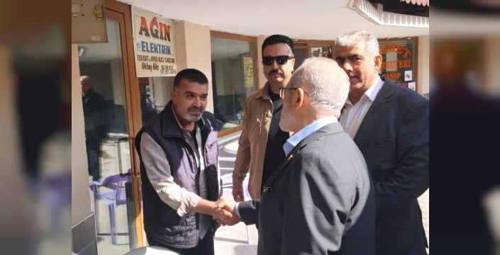 Mehmet Sait Yaz, Ağın ilçesinde ziyaret gerçekleştirdi