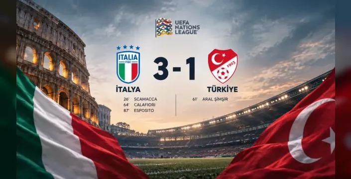 Milli takım, İtalya'ya deplasmanda yenildi