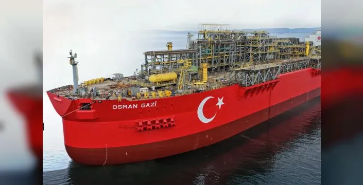 Osman Gazi platformu Karadeniz'e uğurlandı