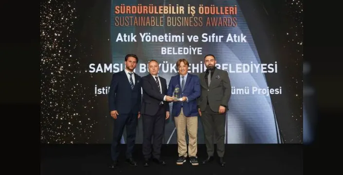 Samsun belediyesi sıfır atık projesiyle ödül aldı
