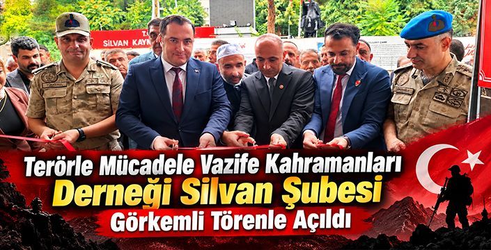 Terörle Mücadele Vazife Kahramanları Derneği Silvan Şubesi Görkemli Törenle Açıldı