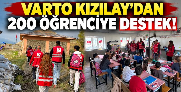 Varto Kızılay’dan 200 Öğrenciye Destek!